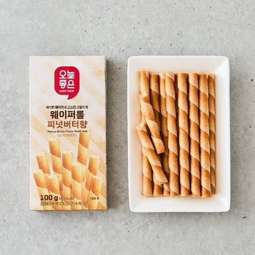 오늘좋은 웨이퍼롤 피넛버터향 (100G)
