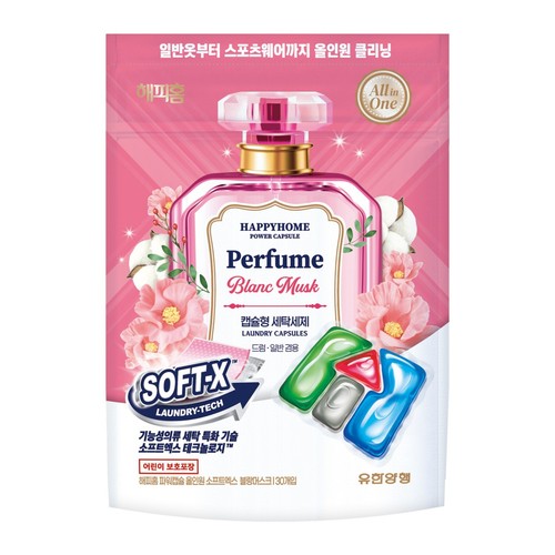 해피홈 올인원 퍼퓸 블랑머스크 (30입)