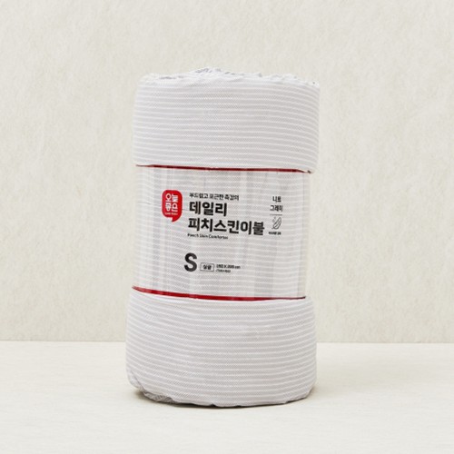 오늘좋은 데일리 피치스킨 이불(니트그레이, S) (150*200CM)