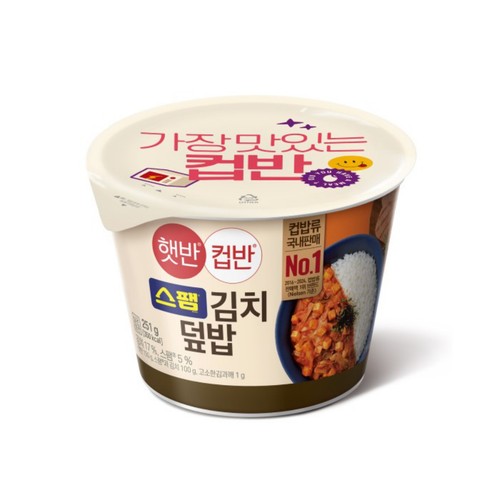 CJ 햇반컵반 스팸김치덮밥 (251G)