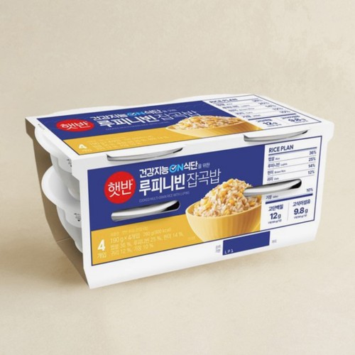 씨제이 햇반 루피니빈잡곡밥 (190G*4입)