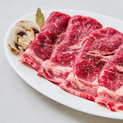 마블링이 적지만 담백한 2등급 한우 등심 바로구이 (500G)