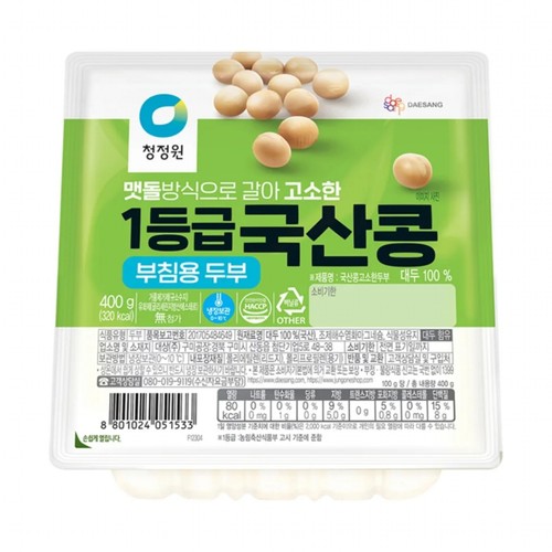 청정원 국산 부침두부 (400G)