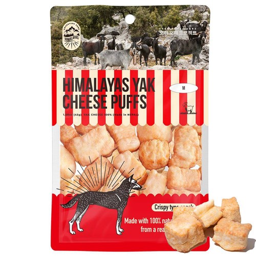 오래오래프로젝트 강아지바게트 야크치즈 PUFF (45G)