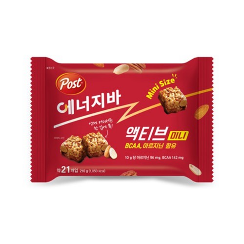 포스트 에너지바 액티브 미니 (210G)