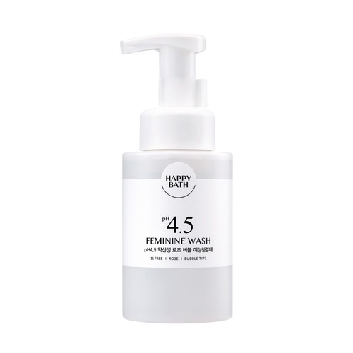 해피바스 pH4.5 약산성 버블 여성청결제(로즈) (300ML)