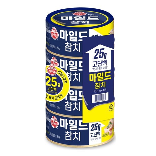 오뚜기 마일드참치 (135G*4)