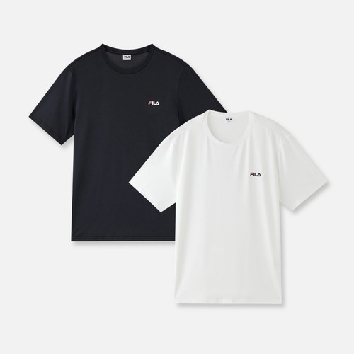 BLACK/100 휠라 남성 반팔티셔츠