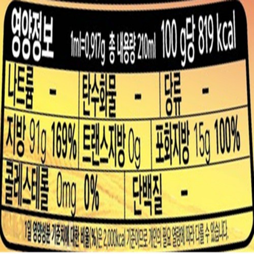 오뚜기 옛날 고추맛기름 (210ML)