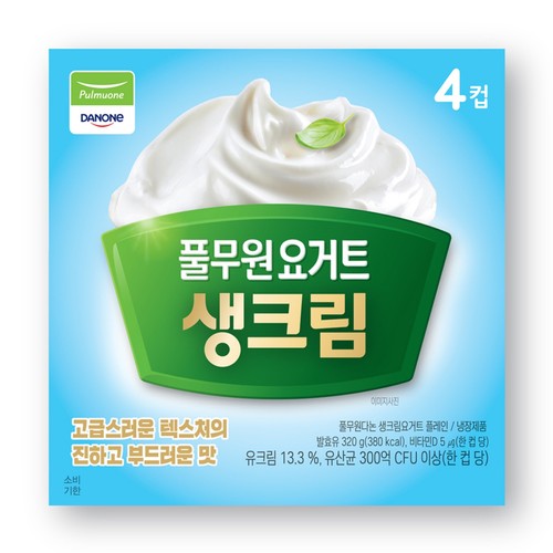 풀무원다논 생크림 요거트 (80G*4입)
