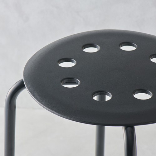 오늘좋은 원형 스툴 (블랙) (31*31*44CM)