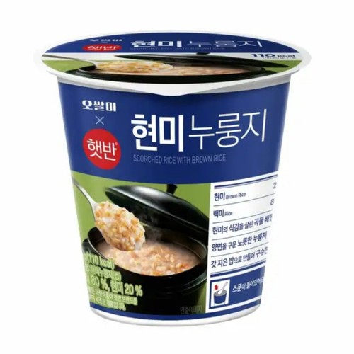 씨제이 오쌀미 햇반 현미누룽지 (30G)