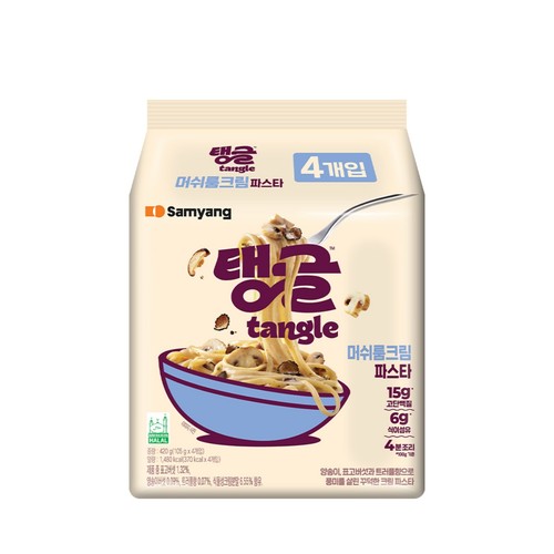 삼양 탱글 머쉬룸크림파스타 (105G*4)