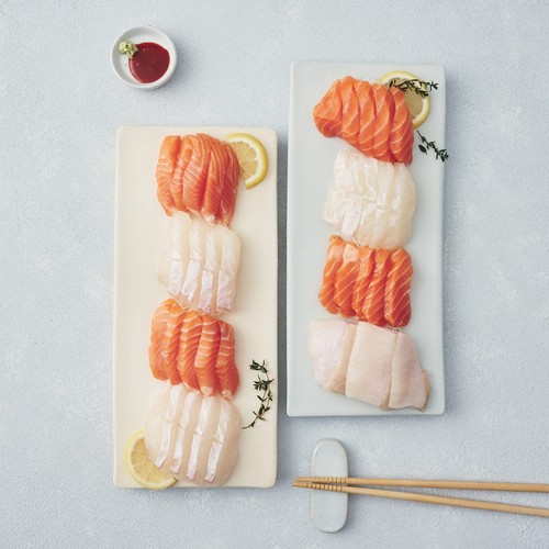 실속 광어 연어 모둠회 (80G)