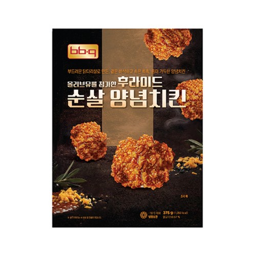 【롯데단독】 비비큐 후라이드 순살 양념치킨 (375G)