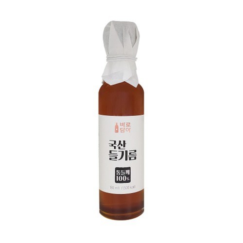 바로담아 국산 들기름 (180ML)