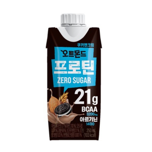 롯데 오트몬드프로틴쿠키앤크림 (250ML)