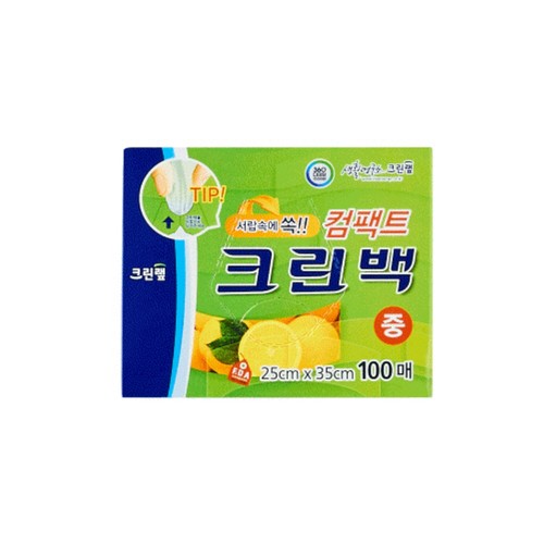 컴팩트 크린백(중) (25*35cm*100매)