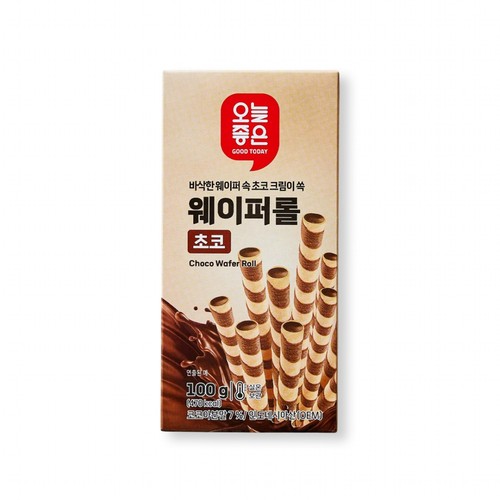 오늘좋은 웨이퍼롤 초코 (100G)