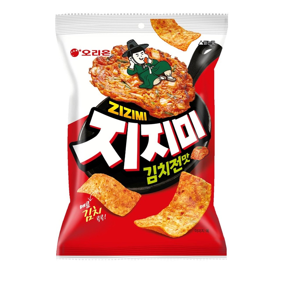 Orion Tear-off Spot Spicy Kimchi Kokkok! ZIZIMI Jijimi Kimchi Pancake Flavor Image Yes