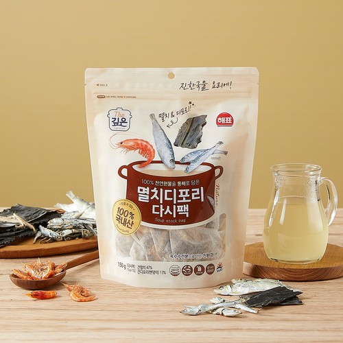 해표 100% 국내산 멸치디포리 다시팩 (15G*10입)