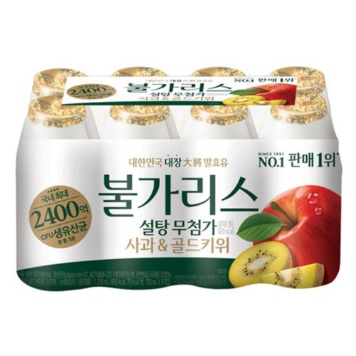 남양유업 불가리스 설탕무첨가 사과키위 (150ML*8입)
