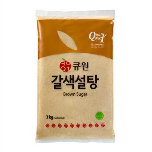 큐원 갈색설탕 (3KG)
