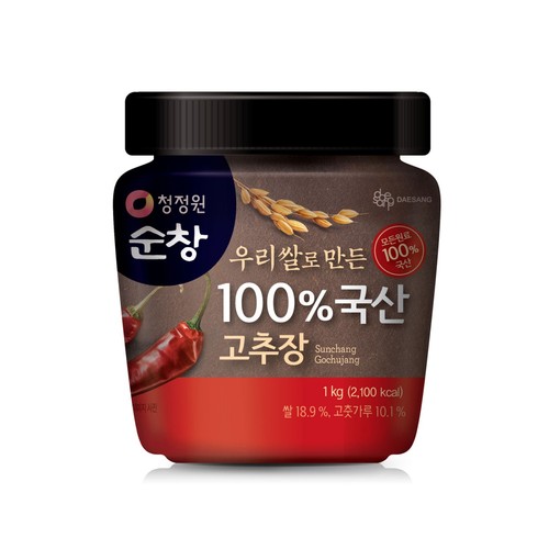 청정원 100% 국산고추장 (1KG)