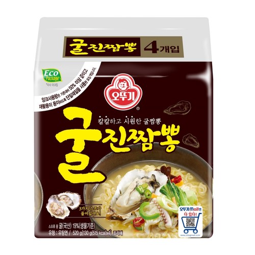 오뚜기 굴진짬뽕 (130G*4)