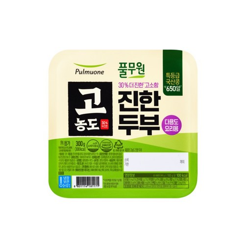 풀무원 국산 고농도 진한두부 (300G)