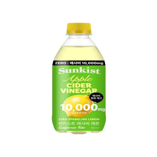 광동제약 썬키스트애사비제로스파클링레몬 (500ML)
