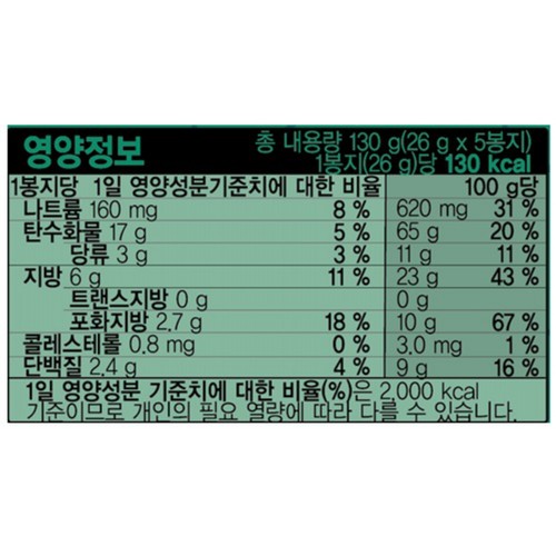 해태 구운나초 (130G)