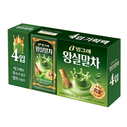 빙그레 왕실말차 (190ML*4)