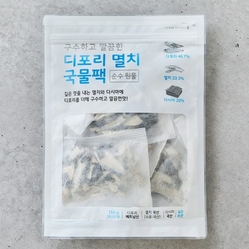 이어수산 디포리 멸치  국물팩 (15G*10봉)