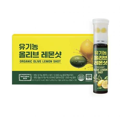 내추럴박스 유기농 올리브레몬샷 (21G*7병)
