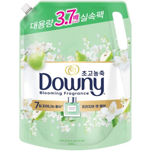 다우니 섬유유연제 프리지아앤페어 (리필) (2.6L)