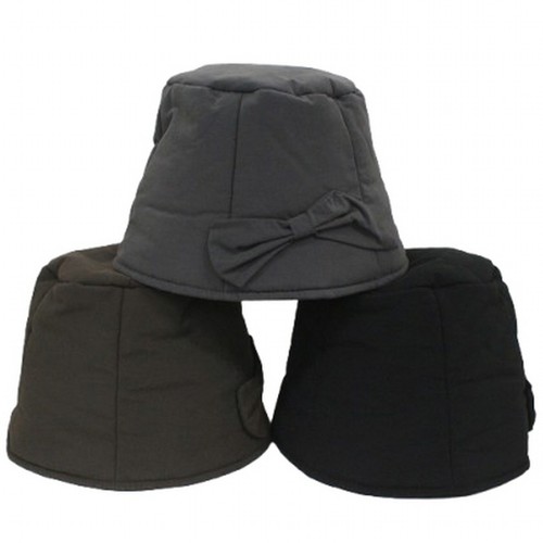 CHARCOAL 베이직엘르 리본 버킷햇