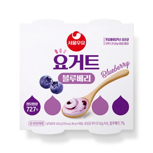 서울우유 요거트 블루베리 (85G*4입)