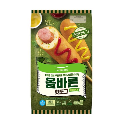 풀무원 올바른 핫도그 (525G)