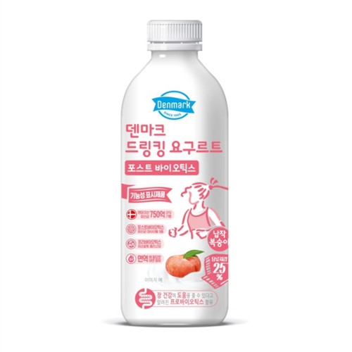 동원 덴마크 드링킹 요구르트 복숭아 (750ML)