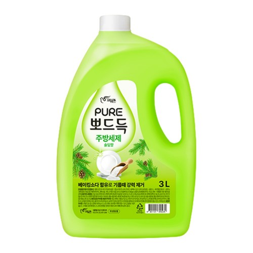 피죤 퓨어 뽀드득 주방세제 솔잎향 (3L)