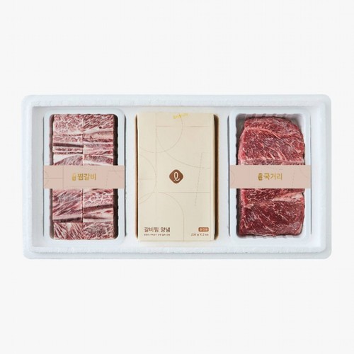 [추석 선물세트 사전예약] 한우 실속 갈비정육 세트 (1.2KG)