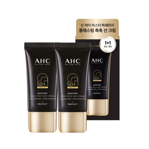 AHC 마스터즈 아쿠아리치 선크림 (기획) (30ML*2입)