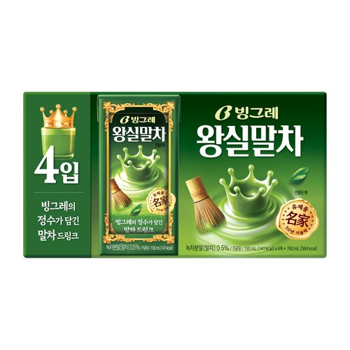 빙그레 왕실말차 (190ML*4)