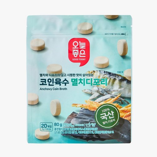 오늘좋은 코인육수 멸치디포리 (80G)