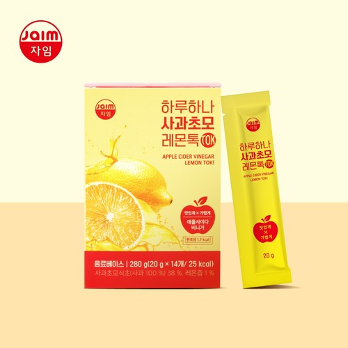 자임 하루하나 사과초모 레몬톡 액상스틱 (20G*14입)