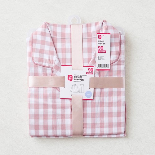 PINK(L)/90 오늘좋은 여성 순면 파자마세트