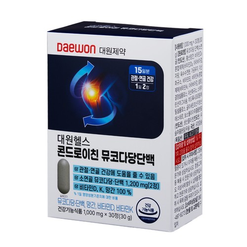 대원제약 콘드로이친 뮤코다당단백 (1,000MG*30정)