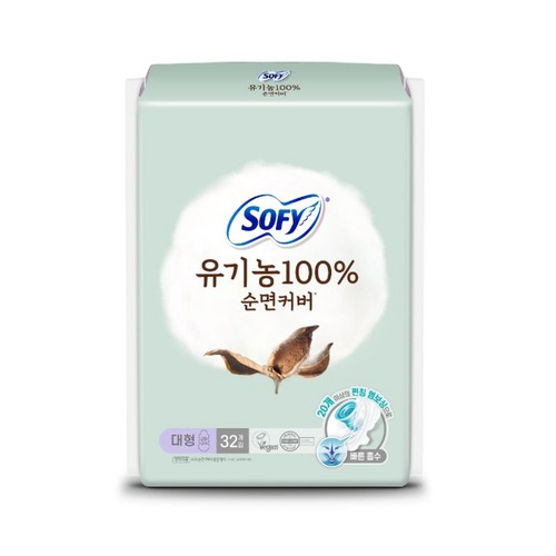  쏘피 유기농 생리대 (대형) (32입)