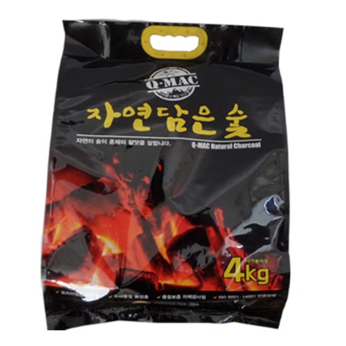 큐맥 자연담은숯 (4KG)